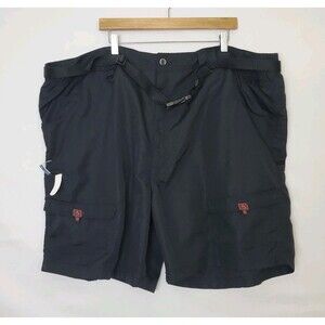 Hook & Tackle Outfitters Men's Outdoor Fishing Shorts Black Pockets Size 52